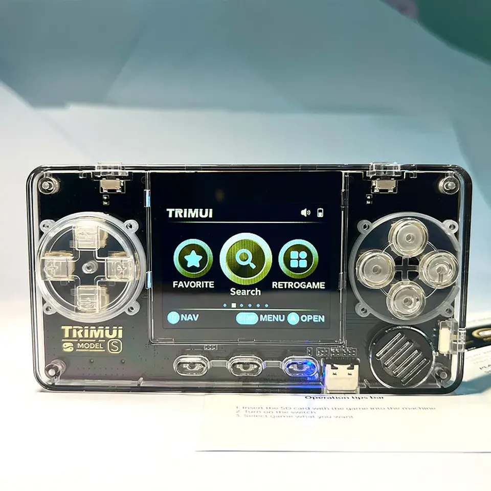 Consola de juegos portátil retro TRIMUI Model S Mini reproductor portátil IPS de 2,0 pulgadas con más de 15000 juegos clásicos 5