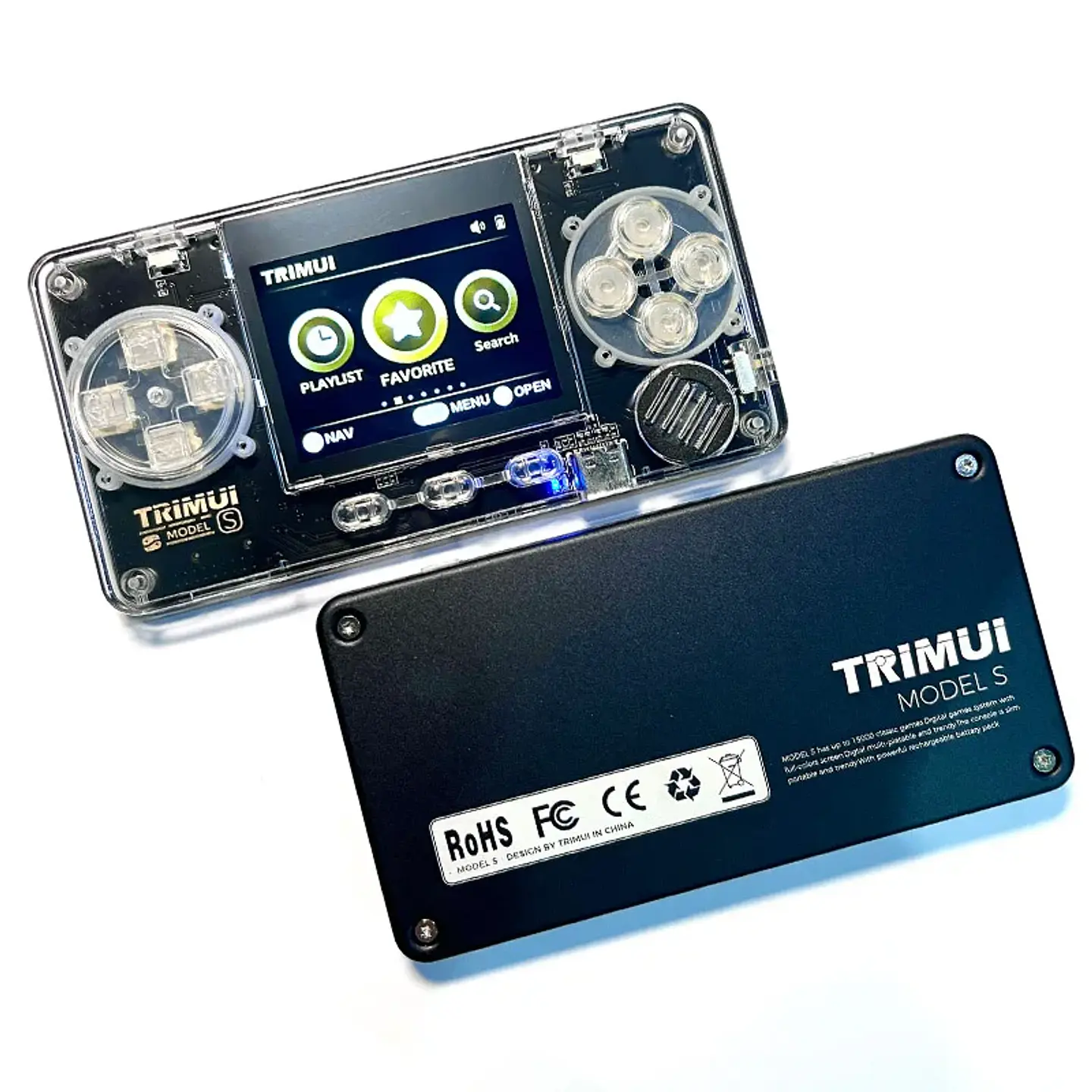 Consola de juegos portátil retro TRIMUI Model S Mini reproductor portátil IPS de 2,0 pulgadas con más de 15000 juegos clásicos 6