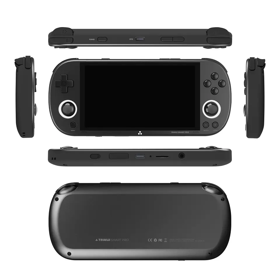 TRIMUI SMART PRO Consola Portátil Retro de Código Abierto Linux con Pantalla IPS de 4.96 Pulgadas, Joystick Hall, Luz Ambiental RGB, Emulador, Regalo 9
