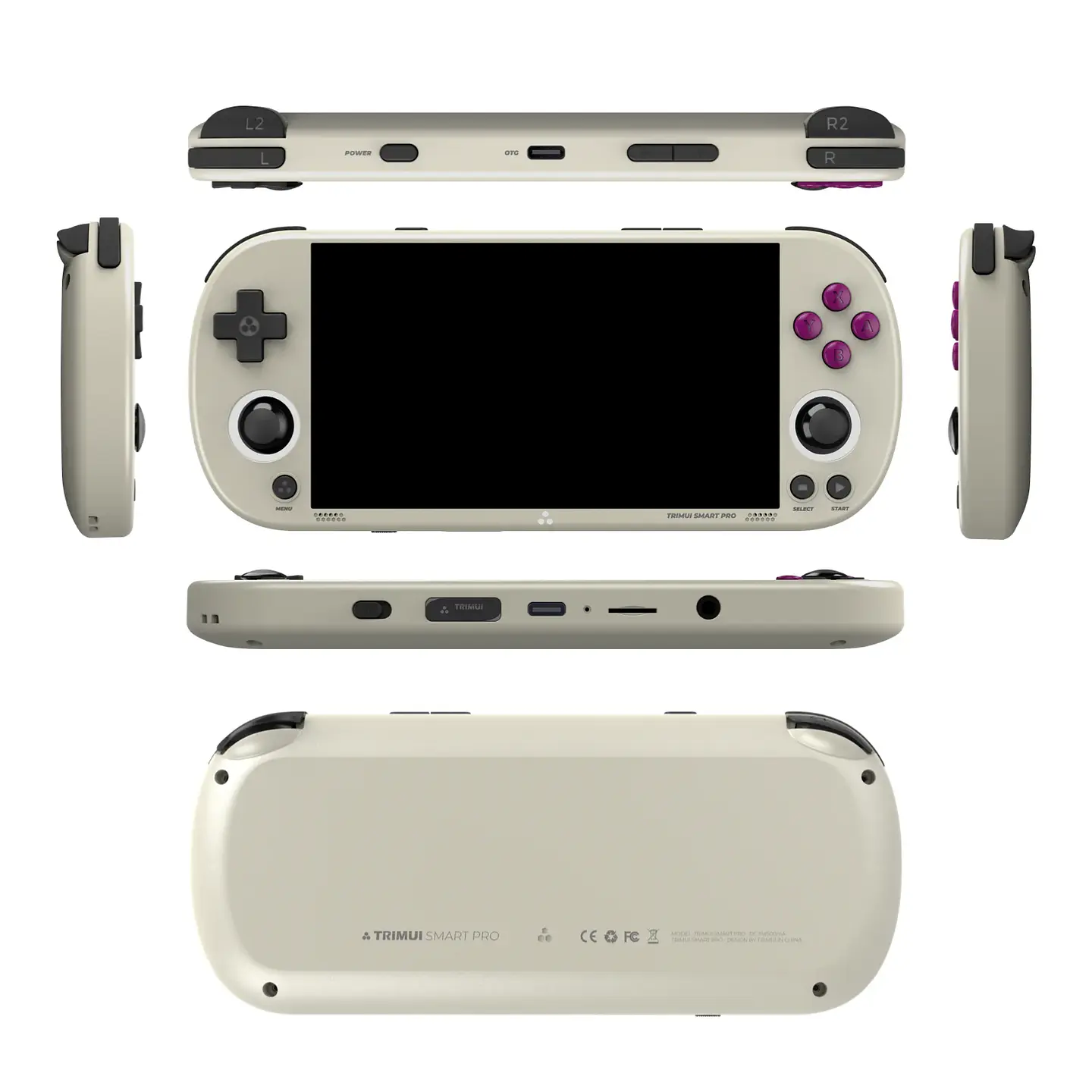 TRIMUI SMART PRO Consola Portátil Retro de Código Abierto Linux con Pantalla IPS de 4.96 Pulgadas, Joystick Hall, Luz Ambiental RGB, Emulador, Regalo 10