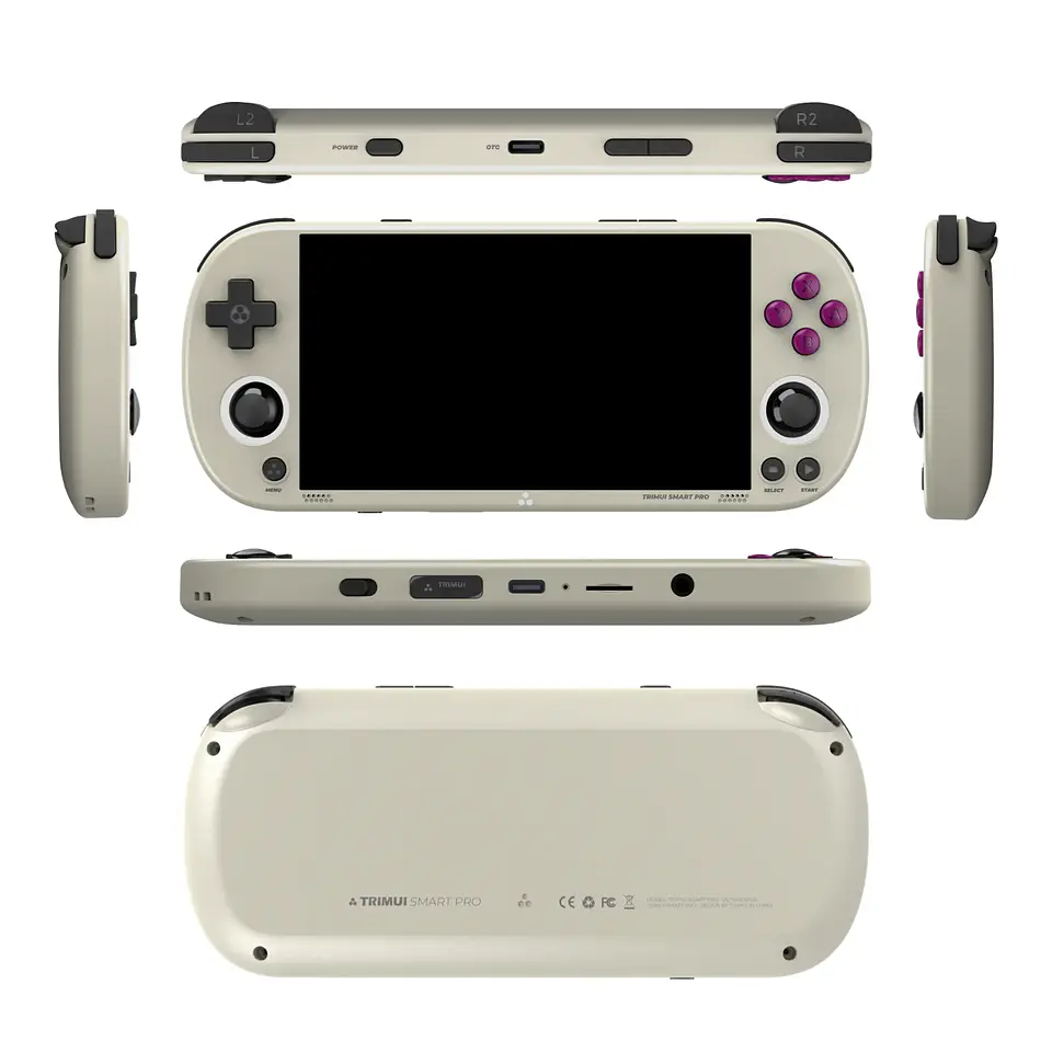 TRIMUI SMART PRO Consola Portátil Retro de Código Abierto Linux con Pantalla IPS de 4.96 Pulgadas, Joystick Hall, Luz Ambiental RGB, Emulador, Regalo 10