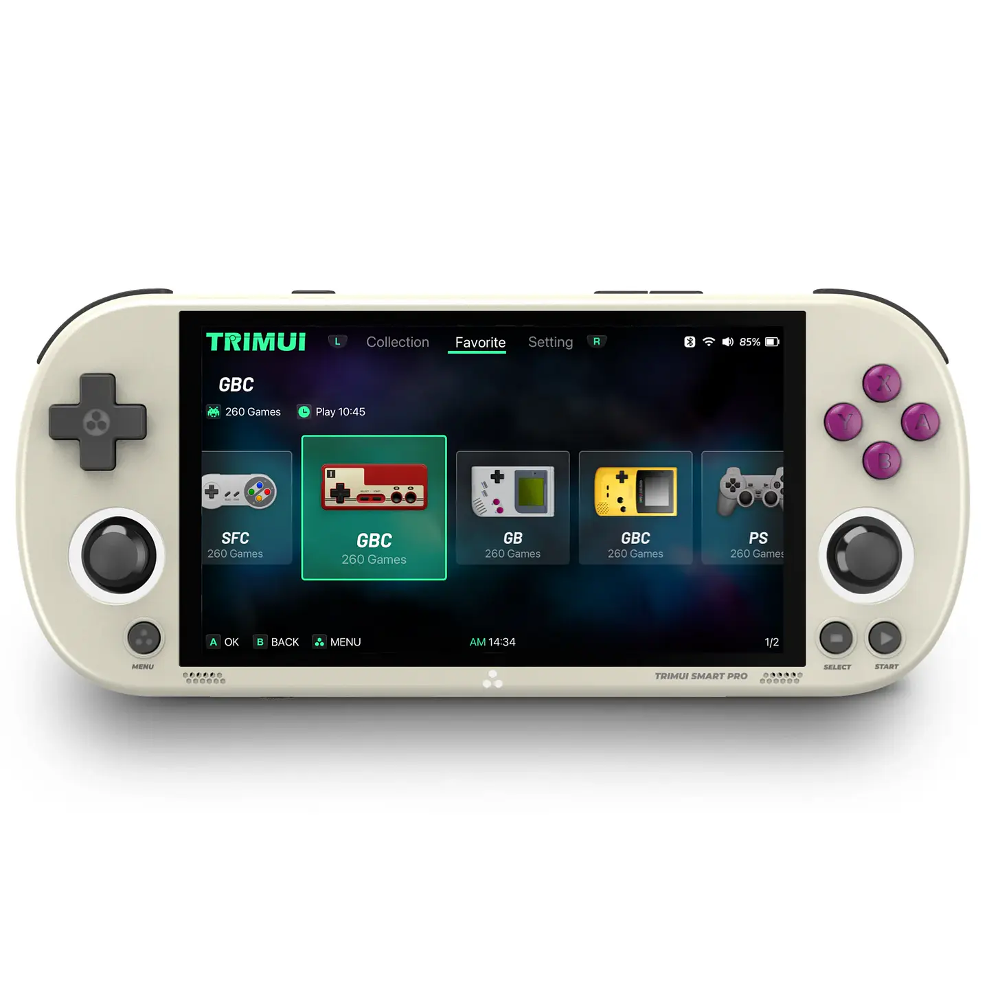 TRIMUI SMART PRO Consola Portátil Retro de Código Abierto Linux con Pantalla IPS de 4.96 Pulgadas, Joystick Hall, Luz Ambiental RGB, Emulador, Regalo 11