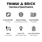 Consola de juegos portátil TRIMUI BRICK Retro, reproductor de videojuegos portátil de 3,2 pulgadas, sistema Linux, placa trasera de Metal, botón L1 R1 gratis - Miniatura 16