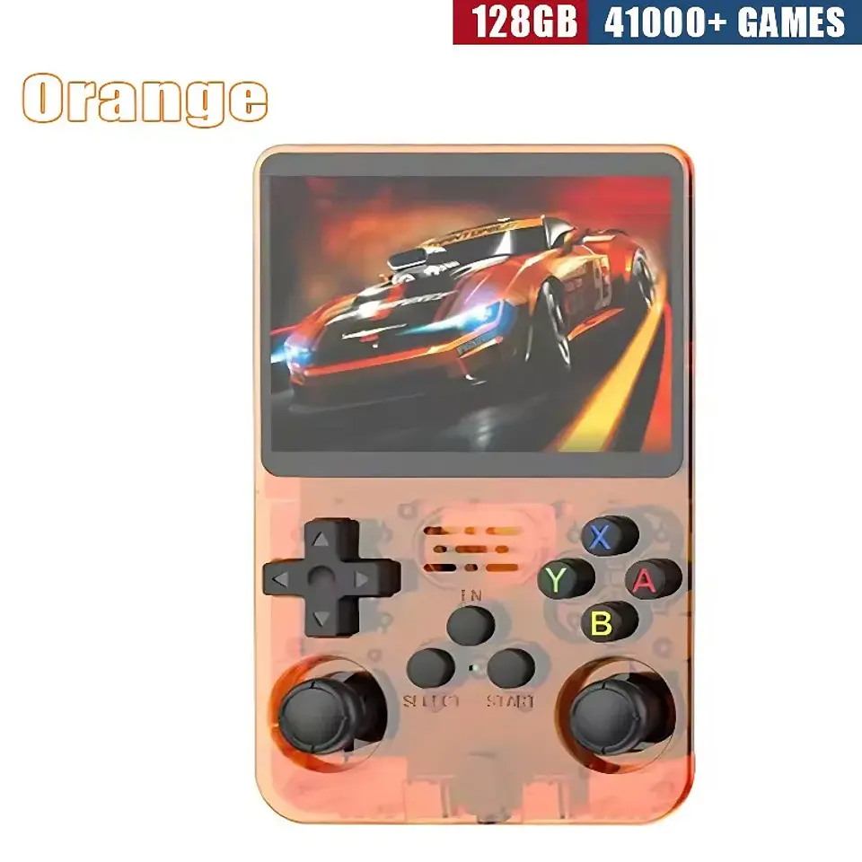 Consola de juegos portátil retro R36S: pantalla IPS de 3,5 pulgadas, 64 GB/128 GB/256 GB, dispositivo de juego portátil con juegos integrados 22