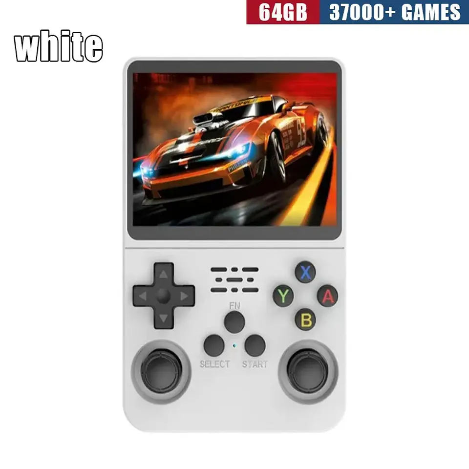Consola de juegos portátil retro R36S: pantalla IPS de 3,5 pulgadas, 64 GB/128 GB/256 GB, dispositivo de juego portátil con juegos integrados 25