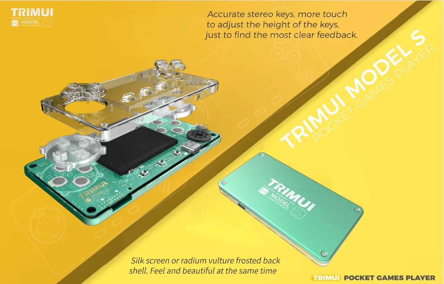 Consola de juegos portátil retro TRIMUI Model S Mini reproductor portátil IPS de 2,0 pulgadas con más de 15000 juegos clásicos 15