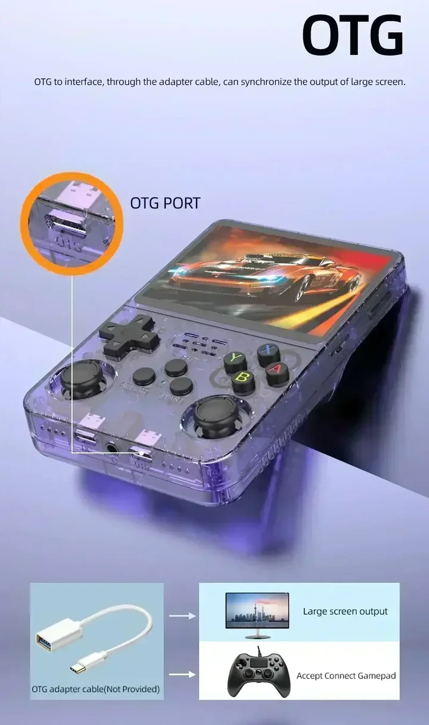 Consola de juegos portátil retro R36S: pantalla IPS de 3,5 pulgadas, 64 GB/128 GB/256 GB, dispositivo de juego portátil con juegos integrados 36