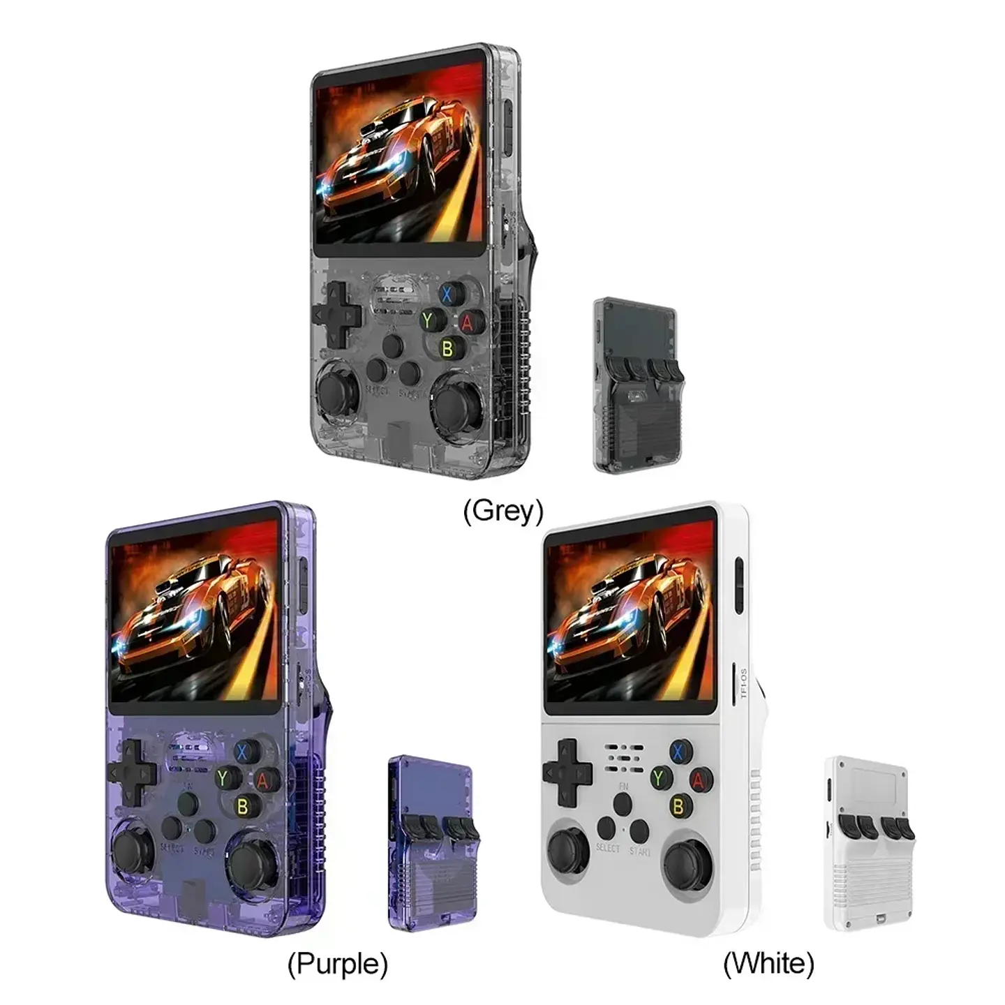 Consola de juegos portátil retro R36S: pantalla IPS de 3,5 pulgadas, 64 GB/128 GB/256 GB, dispositivo de juego portátil con juegos integrados 43