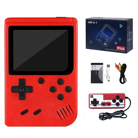 Consola de Videojuegos Retro Clásica de 5 Colores, Mini Consola Portátil de 8 Bits con Pantalla LCD, Reproductor de Juegos para Niños con 400 Juegos Integrados, Regalos
