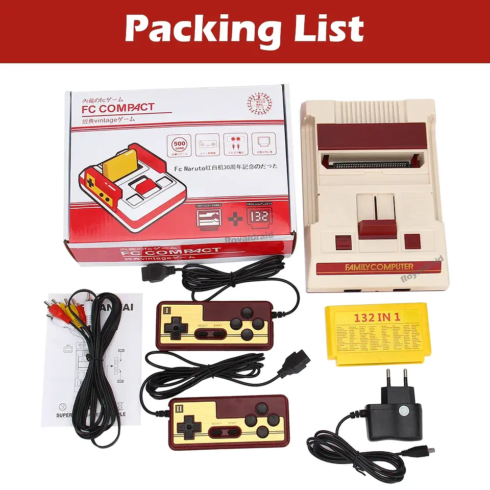 Consola de videojuegos de 8 bits integrada en 500 juegos clásicos, consola de juegos de TV para ordenador familiar, compatible con cartucho de juego para juegos Retro FC 7