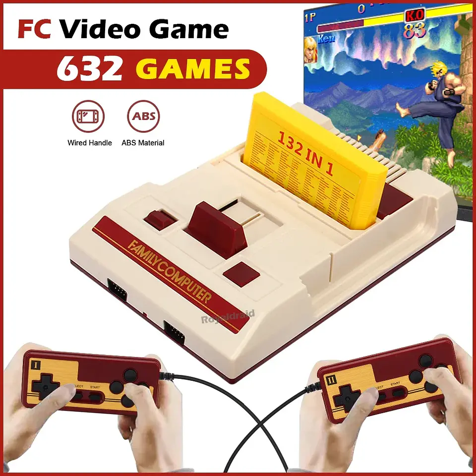 Consola de videojuegos de 8 bits integrada en 500 juegos clásicos, consola de juegos de TV para ordenador familiar, compatible con cartucho de juego para juegos Retro FC 14