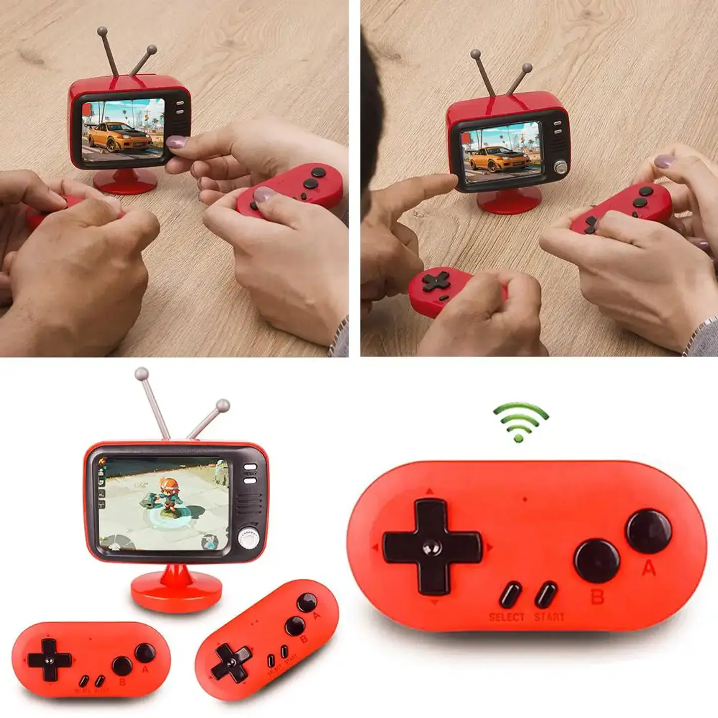 Consola de juegos retro con 300 juegos clásicos integrados. 10