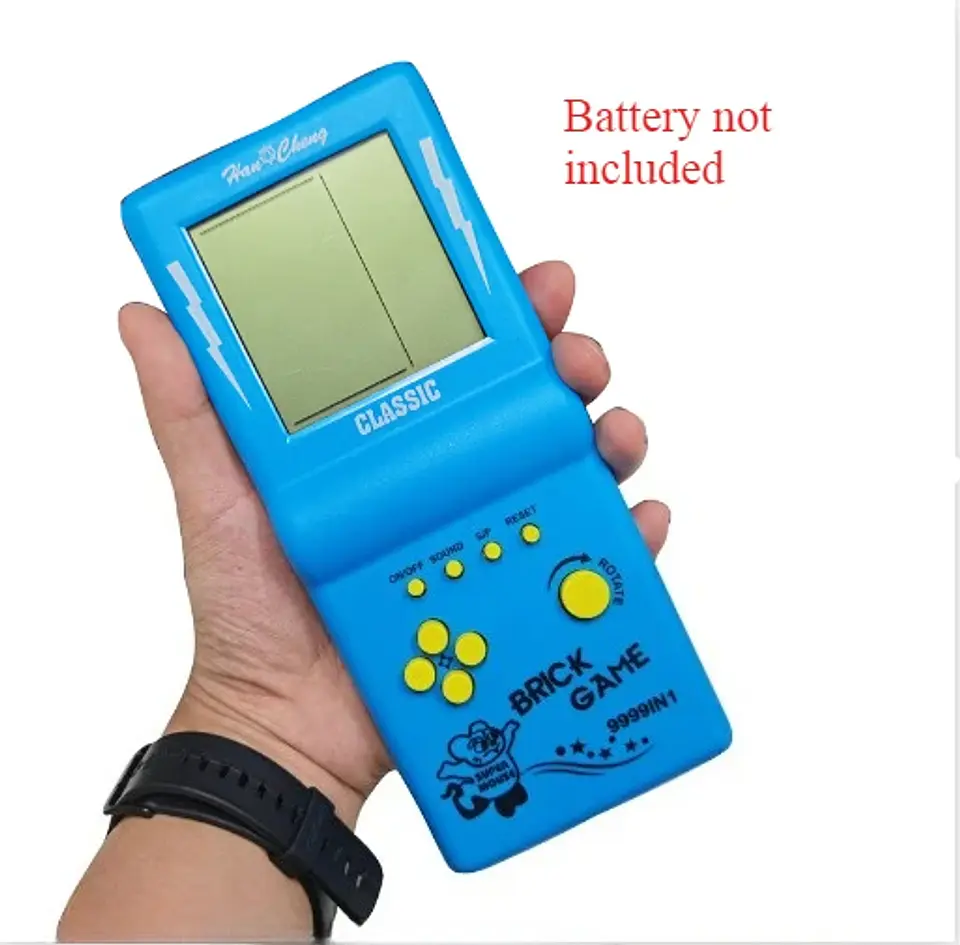 Consola de juegos Tetris de pantalla grande, consola de juegos portátil Retro nostálgica clásica 8090, juguetes electrónicos 8
