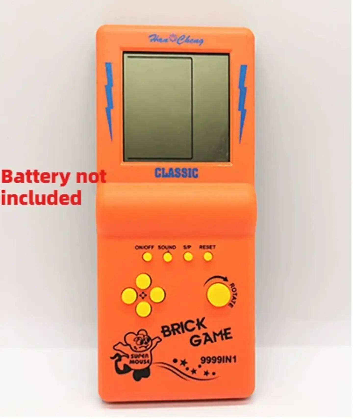 Consola de juegos Tetris de pantalla grande, consola de juegos portátil Retro nostálgica clásica 8090, juguetes electrónicos 10