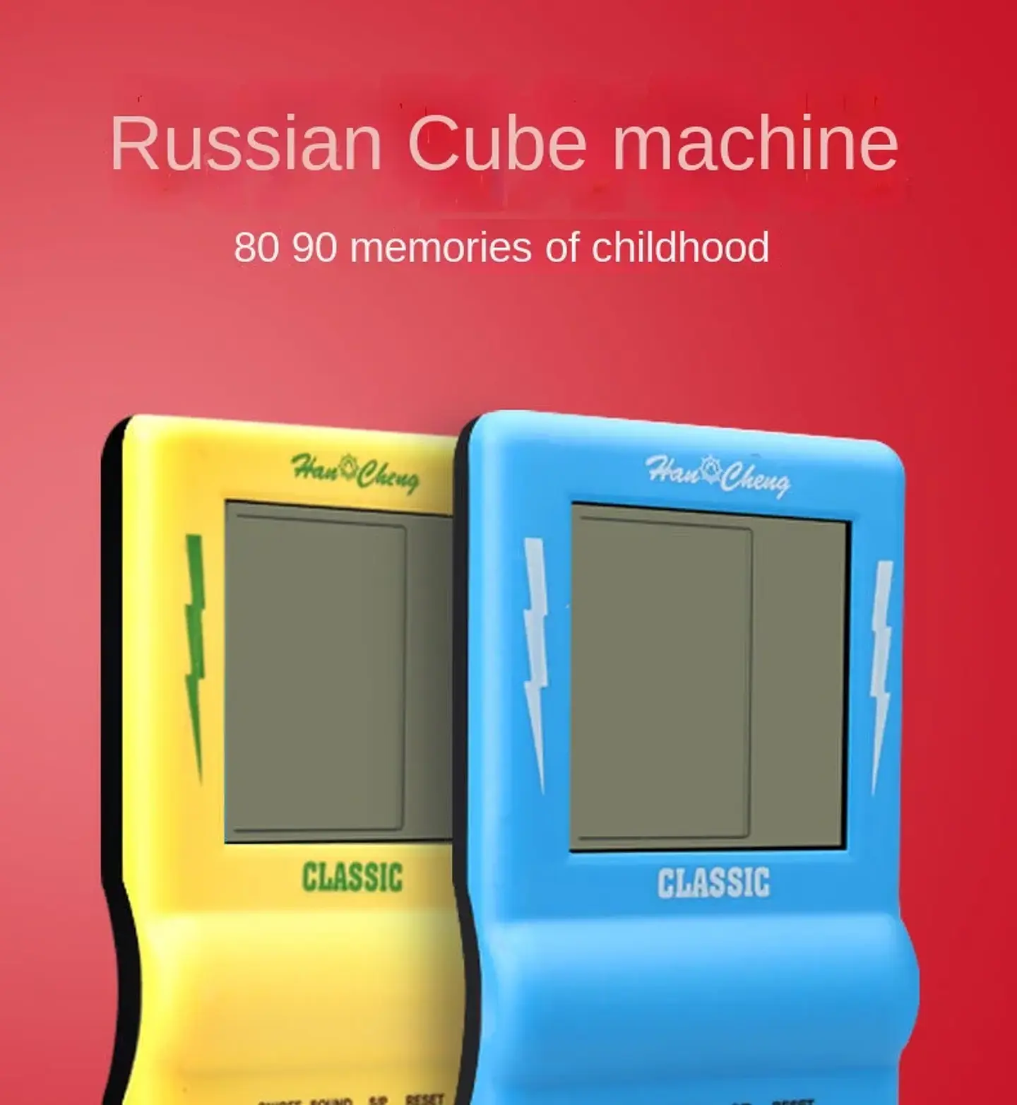 Consola de juegos Tetris de pantalla grande, consola de juegos portátil Retro nostálgica clásica 8090, juguetes electrónicos 11
