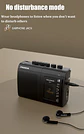 Reproductor de casete portátil con soporte retro Walkman para escucha AM/FM y grabación de música. - Miniatura 9