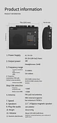 Reproductor de casete portátil con soporte retro Walkman para escucha AM/FM y grabación de música. - Miniatura 11