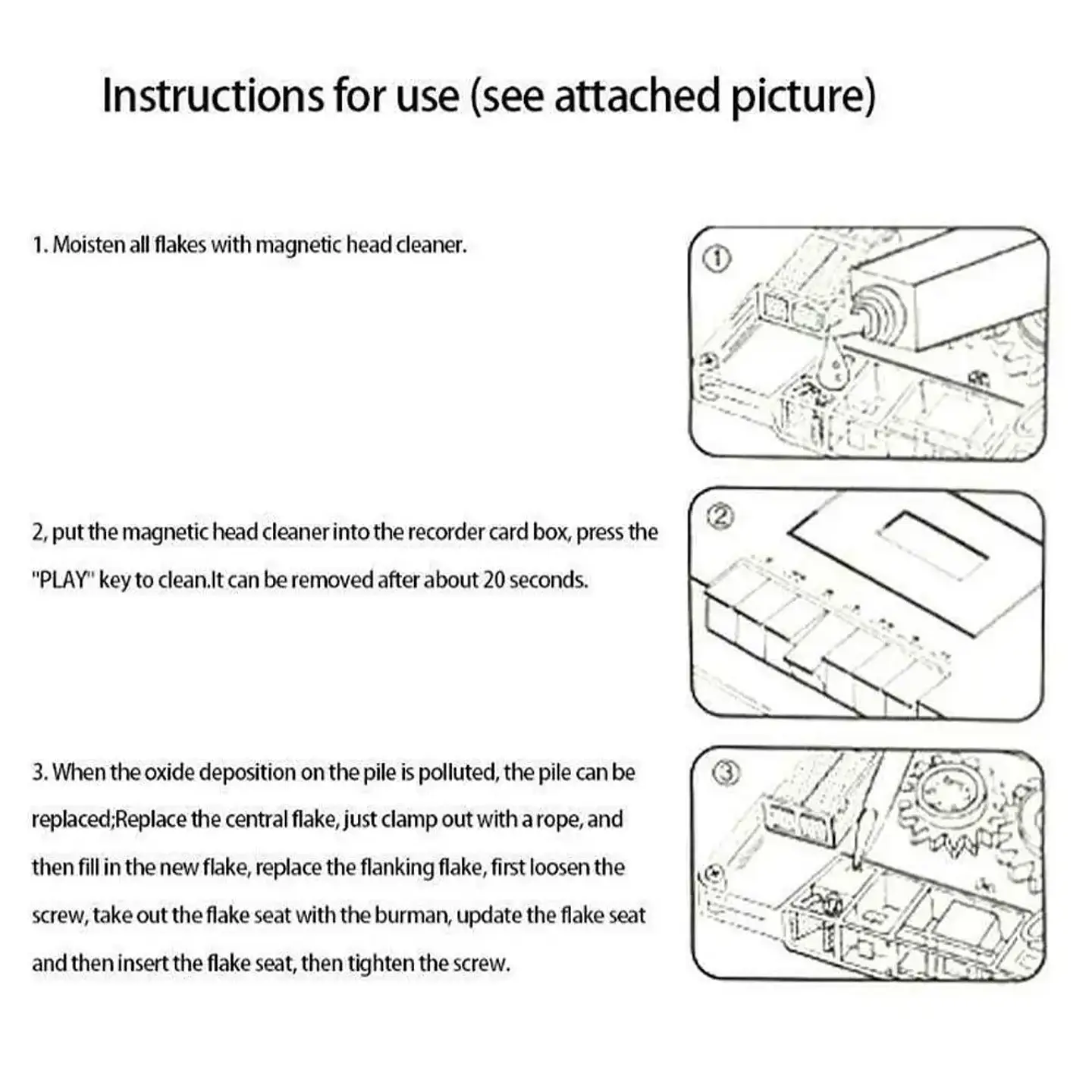 Kit de Limpieza y Desmagnetización para Cabezales de Casete para Reproductores de Audio. 11
