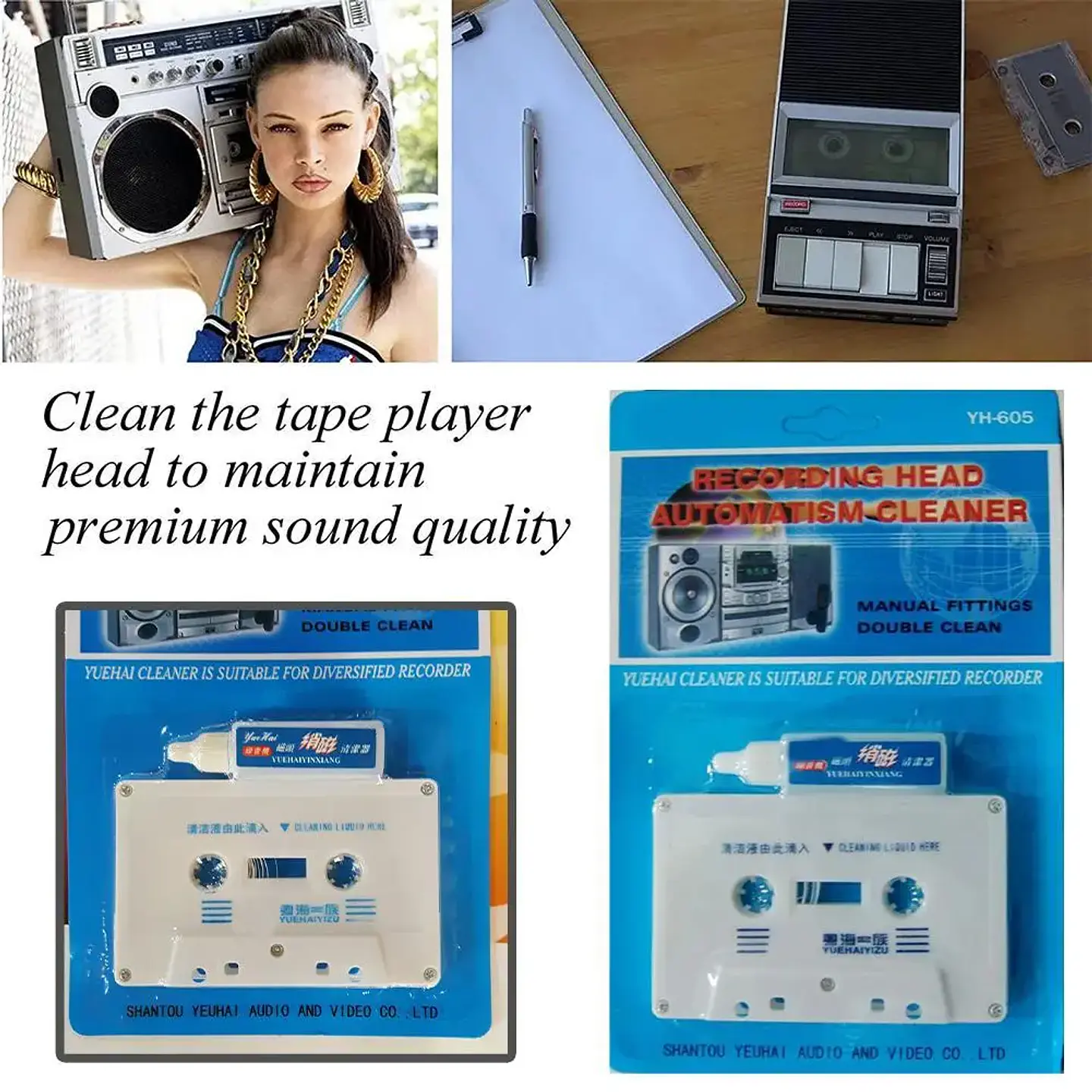 Kit de Limpieza y Desmagnetización para Cabezales de Casete para Reproductores de Audio. 14