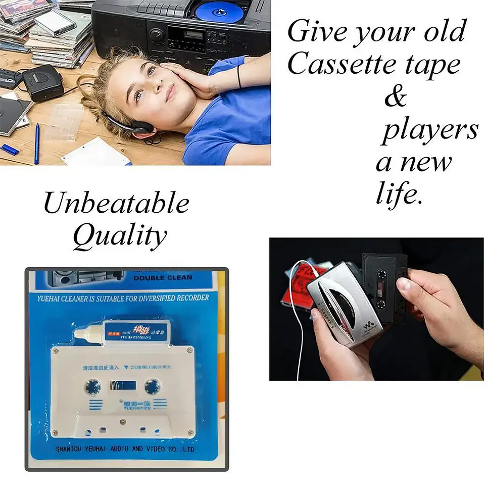 Kit de Limpieza y Desmagnetización para Cabezales de Casete para Reproductores de Audio. 15