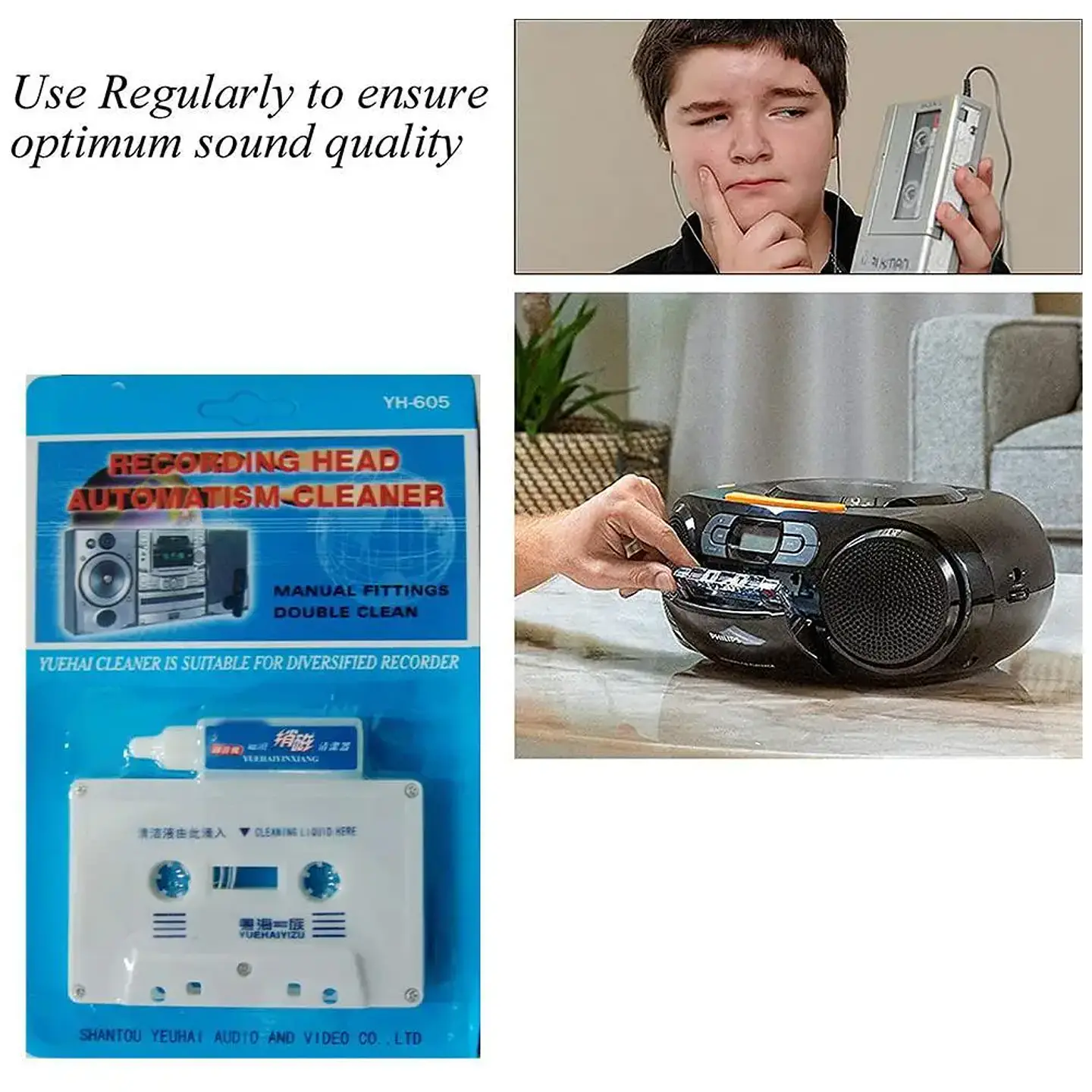 Kit de Limpieza y Desmagnetización para Cabezales de Casete para Reproductores de Audio. 17