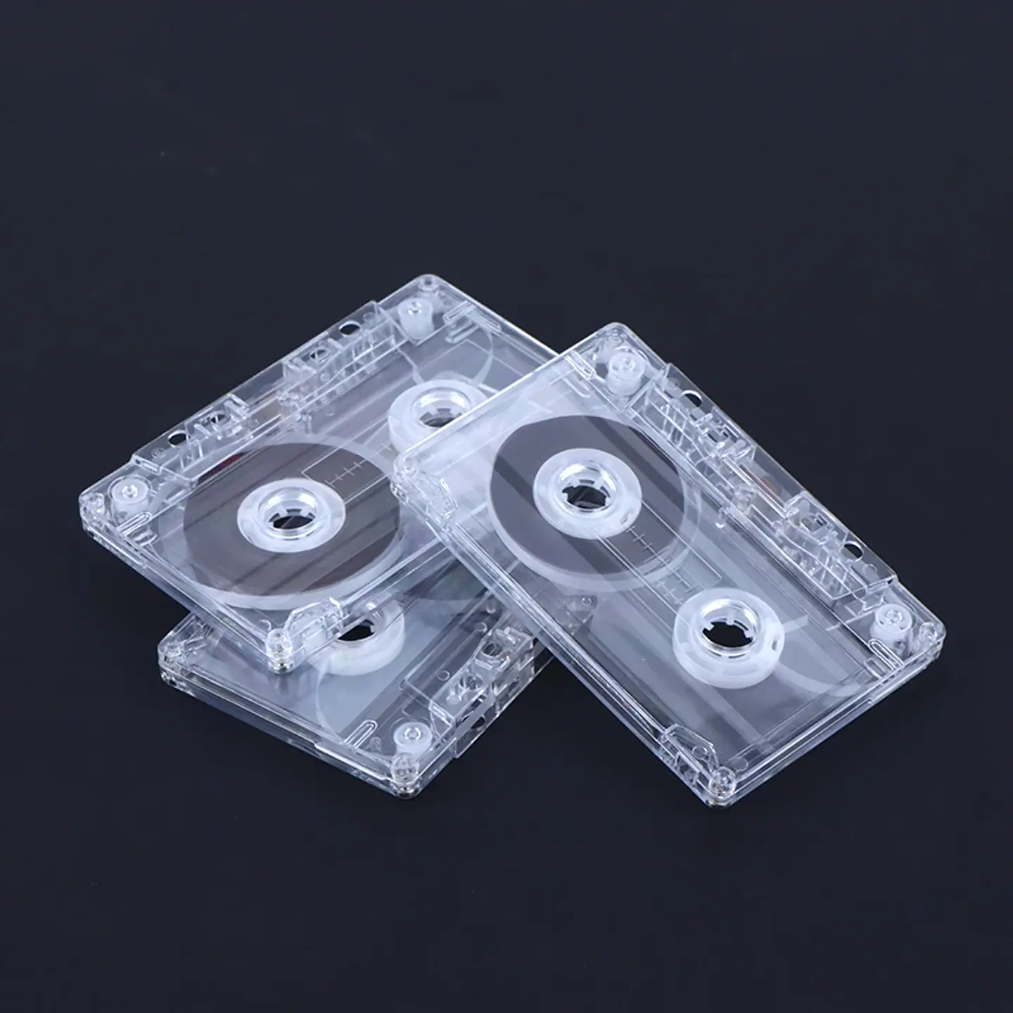 Casete estándar de 90 minutos con cinta de Audio magnética caja de almacenamiento transparente para grabación de música y voz 9