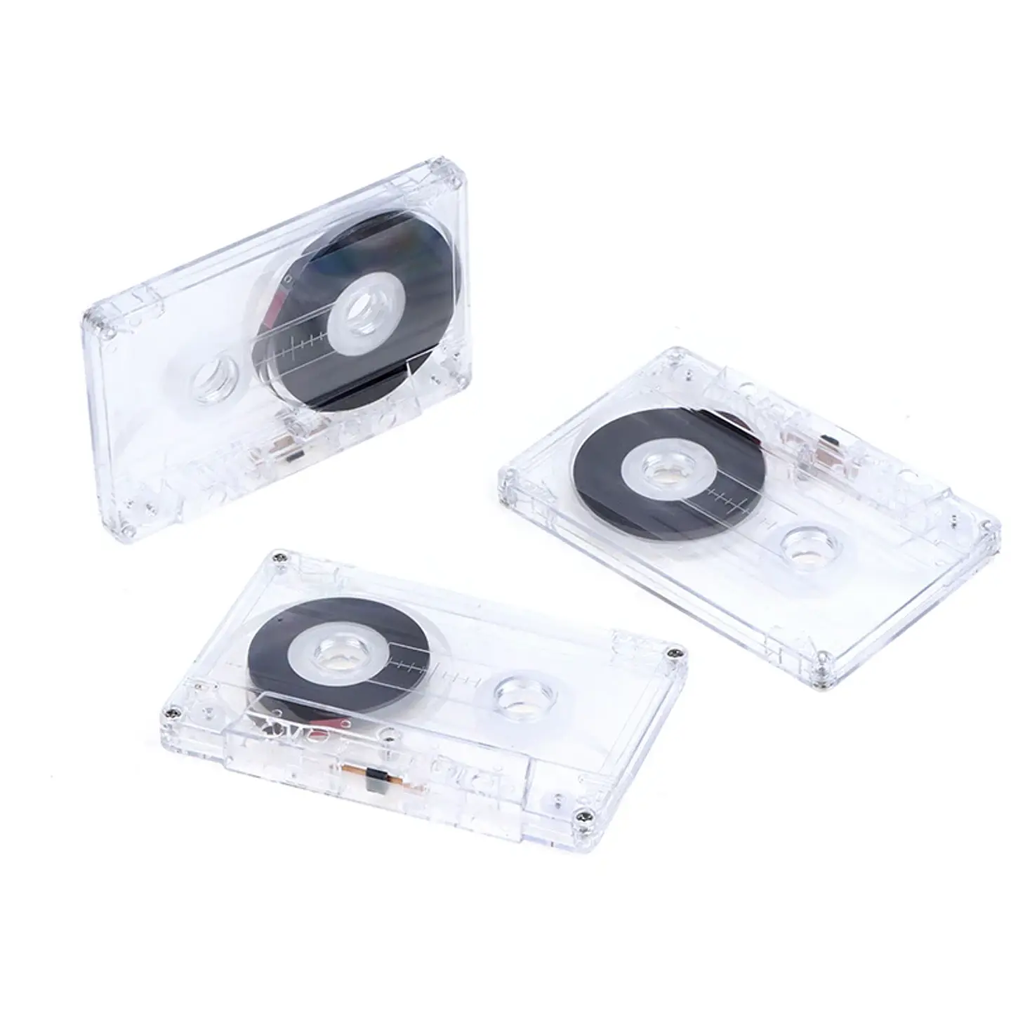 Casete estándar de 90 minutos con cinta de Audio magnética caja de almacenamiento transparente para grabación de música y voz 11