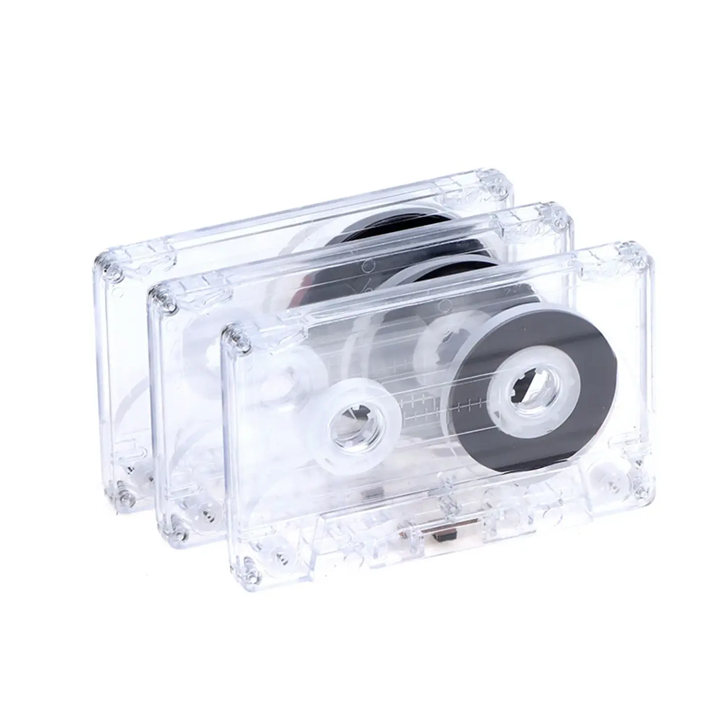 Casete estándar de 90 minutos con cinta de Audio magnética caja de almacenamiento transparente para grabación de música y voz 14