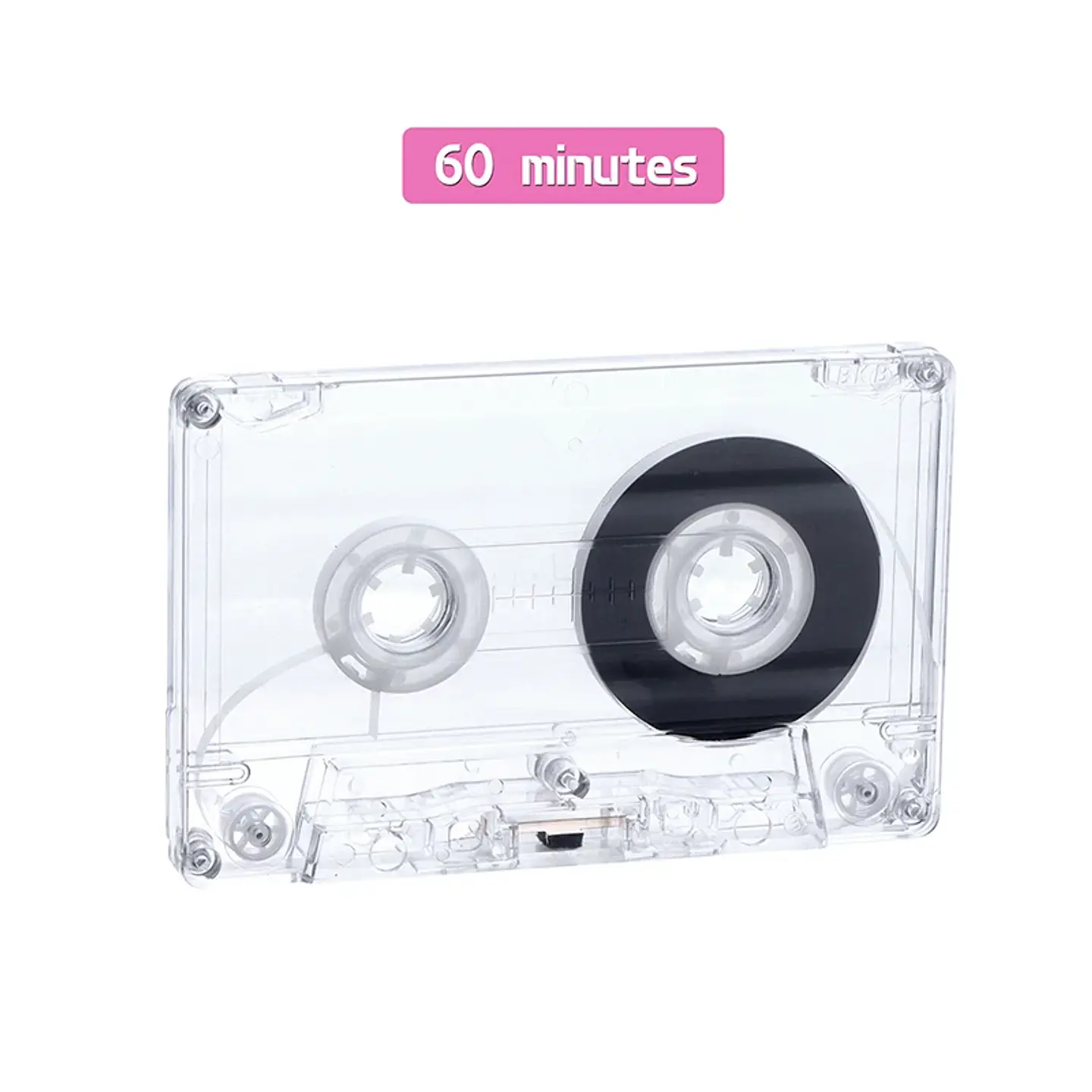 Casete estándar de 90 minutos con cinta de Audio magnética caja de almacenamiento transparente para grabación de música y voz 17