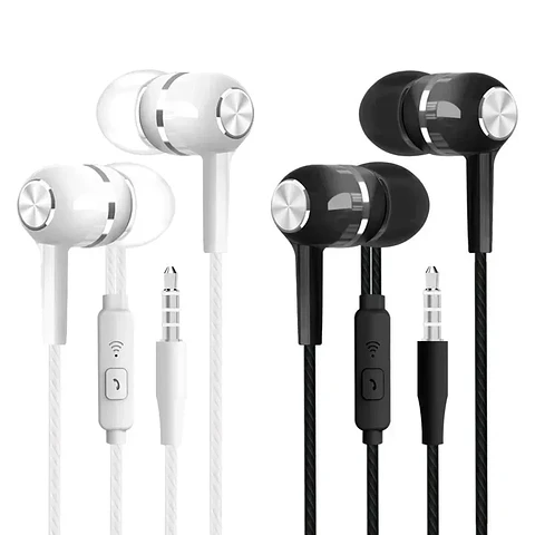 Audífonos  con cable de 3,5mm, auriculares HIFI.