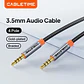 Cable de Audio de 4 polos de 3,5mm TRRS Cable auxiliar de 4 conductores para teléfono auriculares micrófono HIFI - Miniatura 1