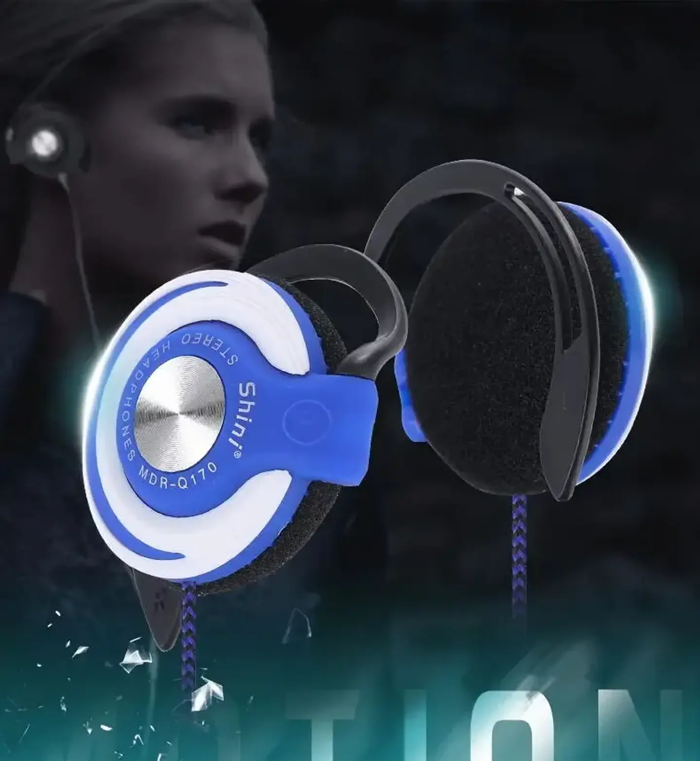 Audífonos con Gancho Para La Oreja, Audífonos Con Cable De Bajo Ruido, HIFI, Graves Pesados, Auriculares De Música ajustables 4