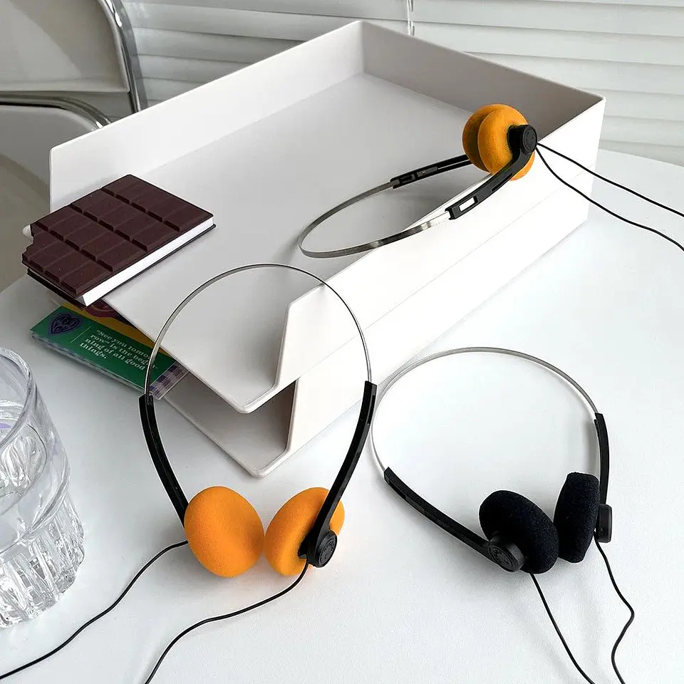 Audífonos  Retro con cable para música. 3