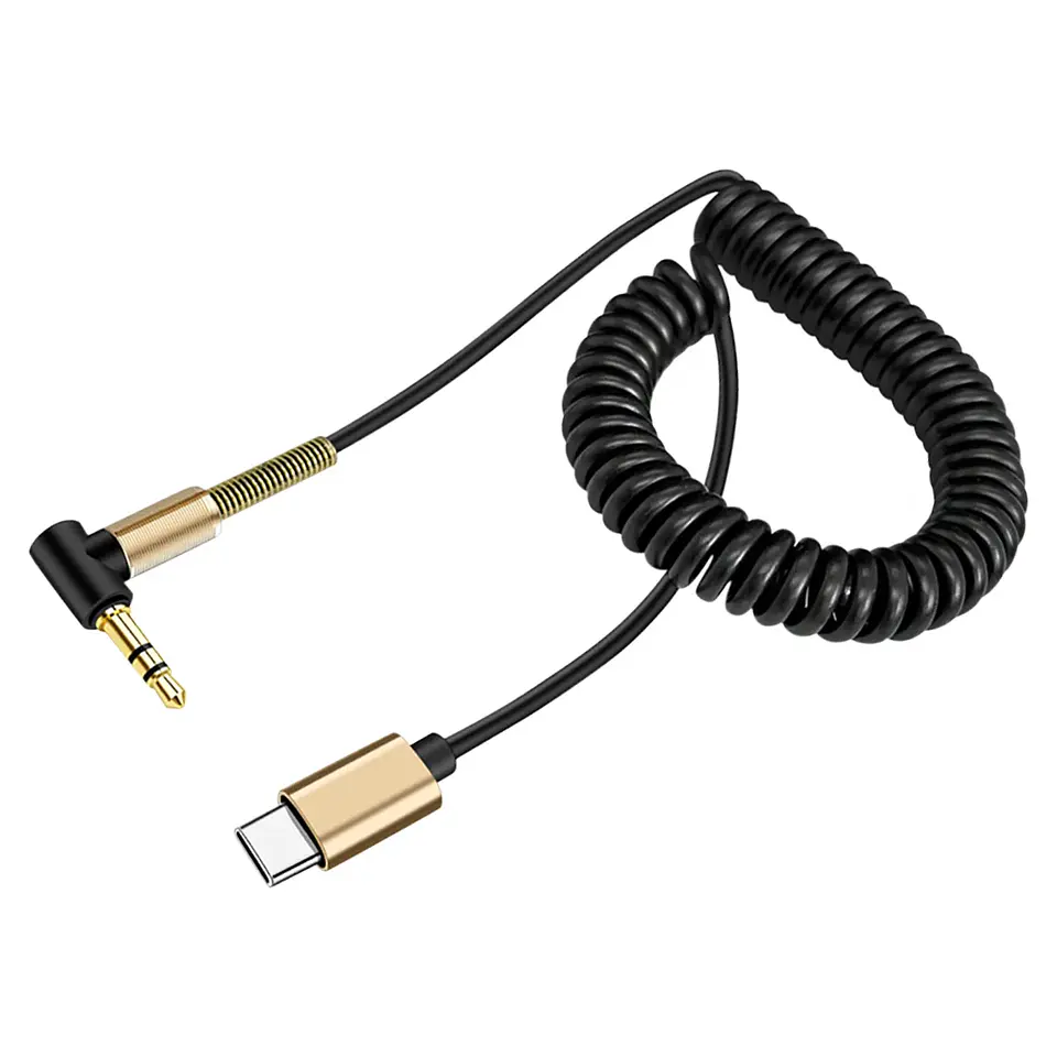 Cable de Audio USB C a 3,5mm tipo C a 3,5mm macho a macho Cable de altavoz auxiliar. 4