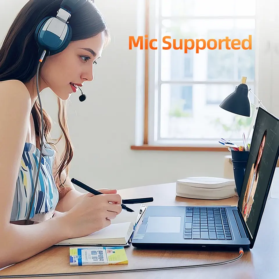 Cable de Audio de 4 polos de 3,5mm TRRS Cable auxiliar de 4 conductores para teléfono auriculares micrófono HIFI 4