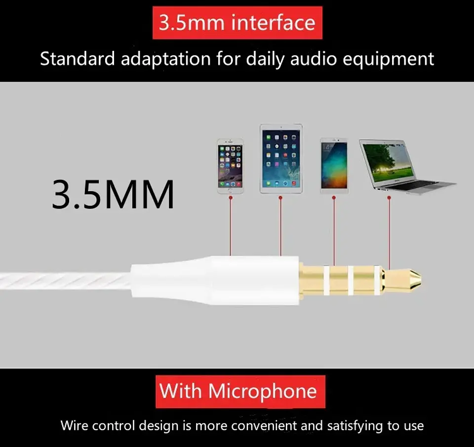 Audífonos  con cable de 3,5mm, auriculares HIFI. 10