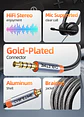 Cable de Audio de 4 polos de 3,5mm TRRS Cable auxiliar de 4 conductores para teléfono auriculares micrófono HIFI - Miniatura 8