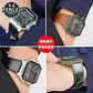 Correa de reloj Retro de cuero genuino para Casio AE1200 AE1300 A158W/A168 W-216H, correa de reloj Vintage, pulsera de boca convexa para hombre de 18MM - Miniatura 2