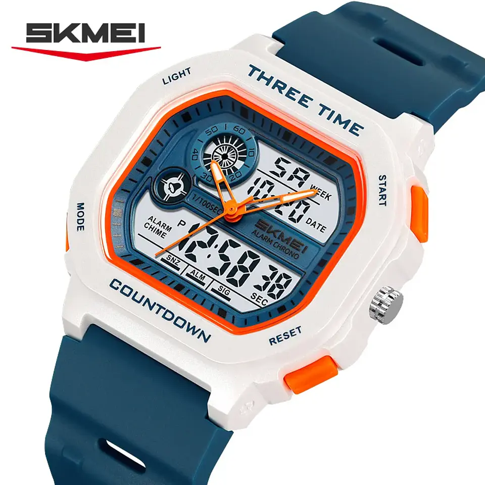 SKMEI 2641 Nuevo Reloj Digital Deportivo de Doble Pantalla para Hombre, Reloj Militar Electrónico Multifuncional a Prueba de Agua. 1
