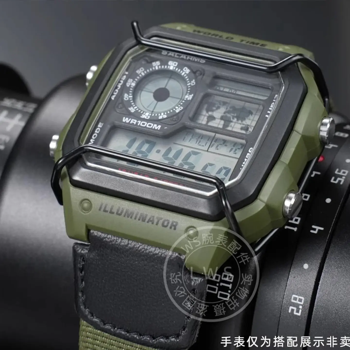 Protección para Casio AE1200 AE-1200WHD-1A AE1300 protector accesorios de parachoques de acero de alta calidad accesorios de reloj 3