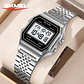 Reloj Digital SKMEI 2465 de lujo para hombre, reloj electrónico resistente al agua de acero inoxidable. - Miniatura 3