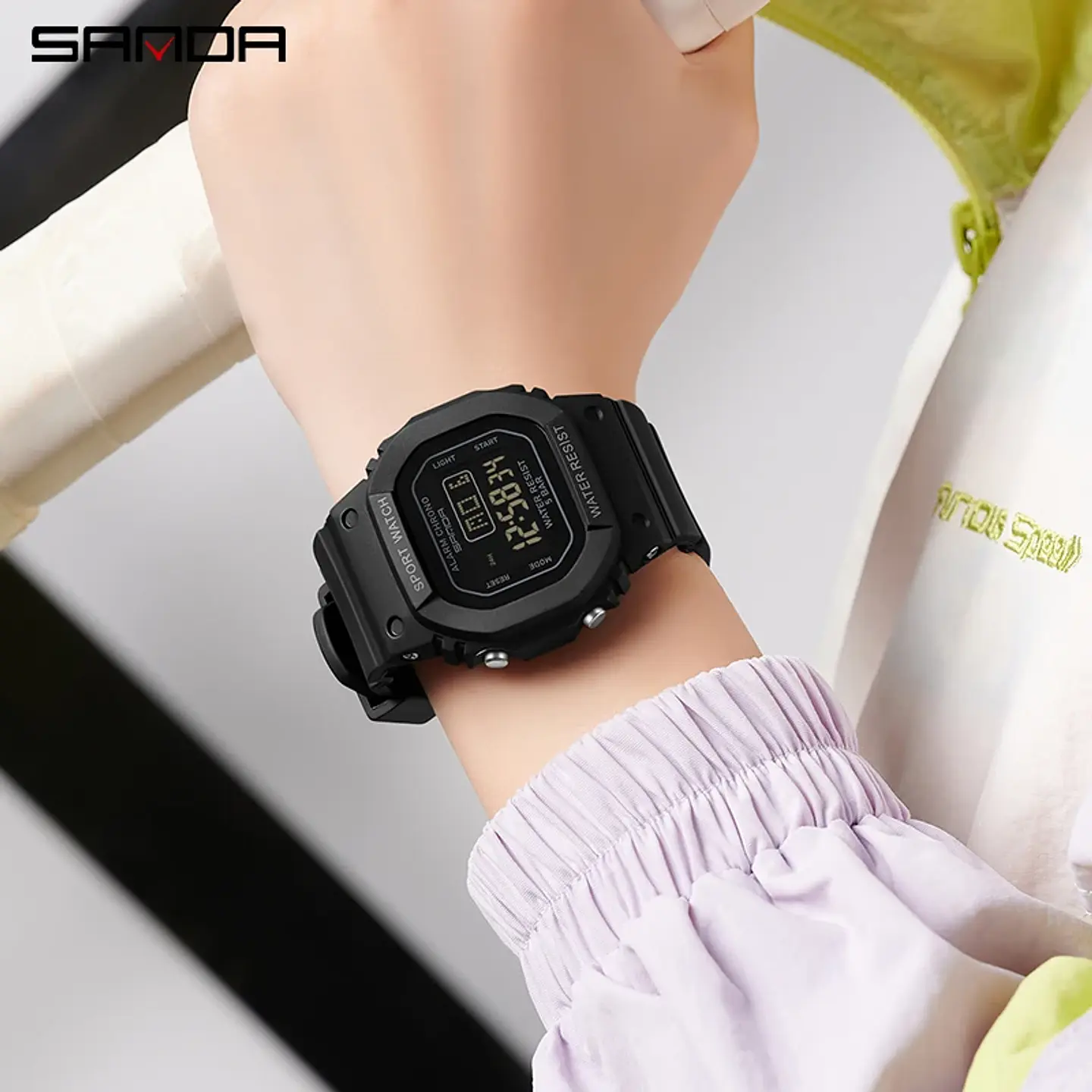 Reloj Digital LED SANDA para niños y niñas, reloj deportivo para niños, reloj electrónico resistente al agua, reloj de regalo informal para niños al aire libre 5