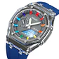 Reloj SKMEI 2100 resistente al agua para hombre, cronómetro de cuenta atrás, luz Led, reloj de pulsera con movimiento electrónico, reloj despertador de 5 horas, relojes digitales - Miniatura 1