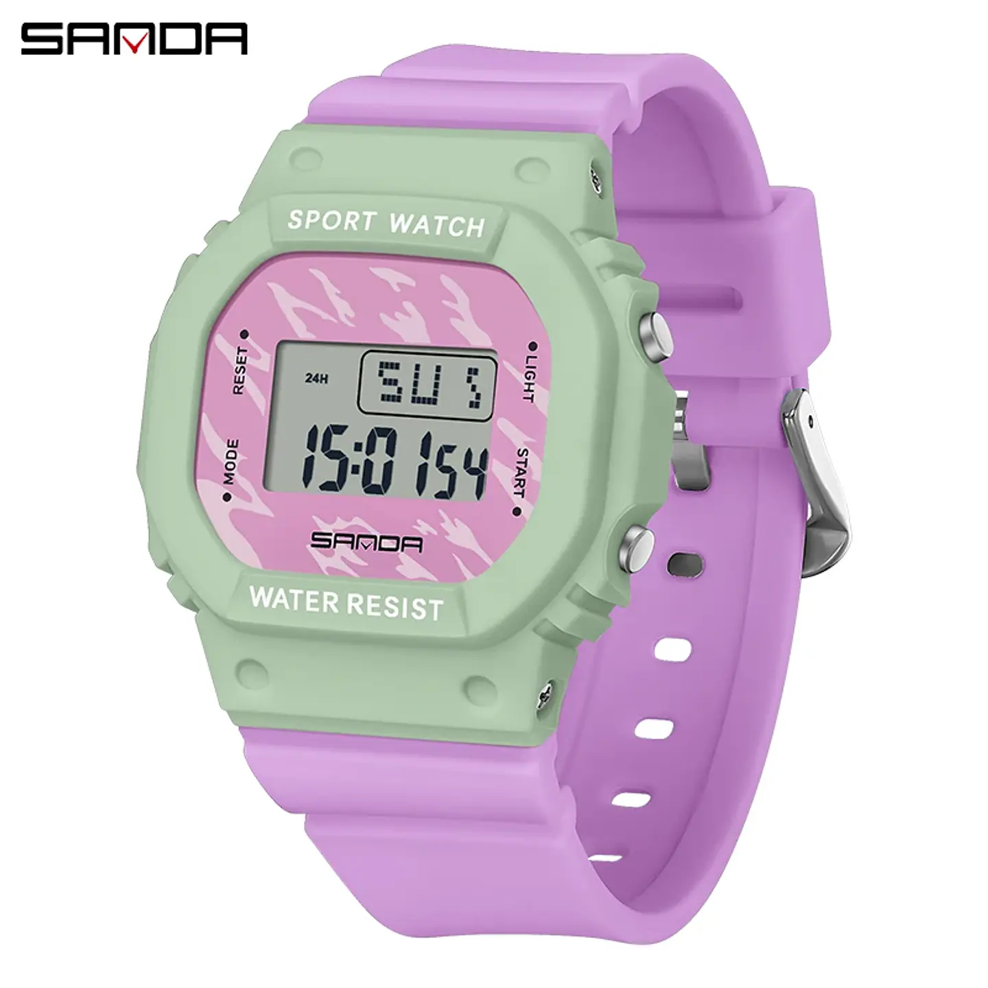 Reloj Digital LED SANDA para niños y niñas, reloj deportivo para niños, reloj electrónico resistente al agua, reloj de regalo informal para niños al aire libre 7