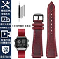 Correa de reloj Retro de cuero genuino para Casio AE1200 AE1300 A158W/A168 W-216H, correa de reloj Vintage, pulsera de boca convexa para hombre de 18MM - Miniatura 7