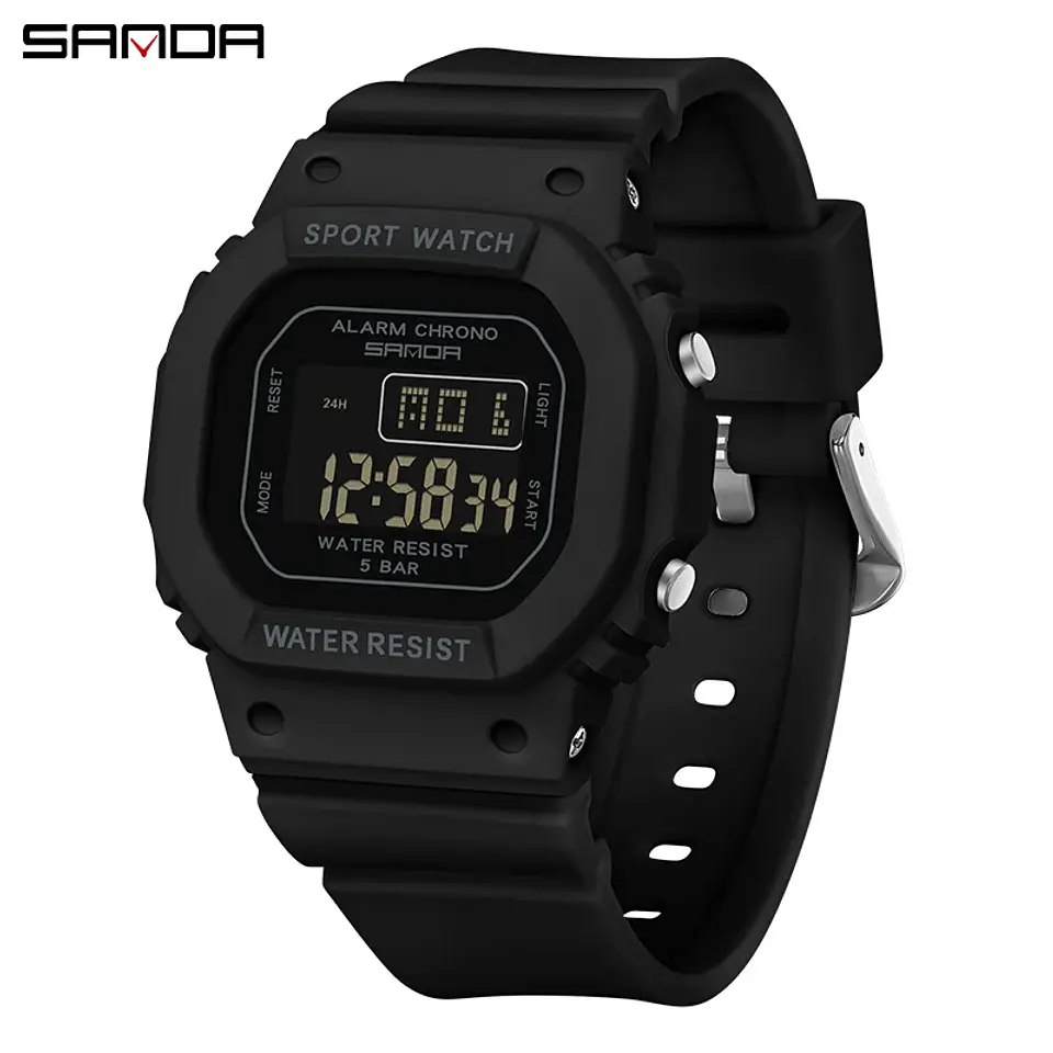 Reloj Digital LED SANDA para niños y niñas, reloj deportivo para niños, reloj electrónico resistente al agua, reloj de regalo informal para niños al aire libre 8