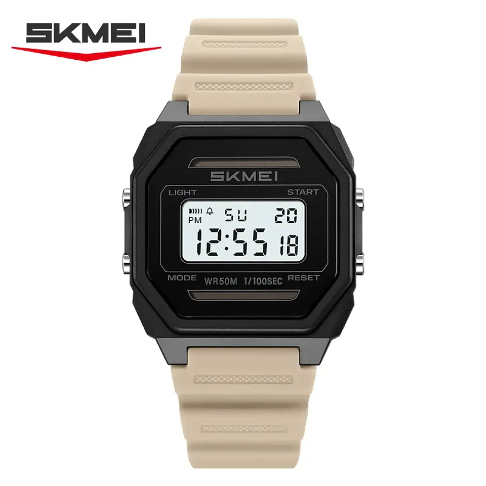 Relojes SKMEI 2640 digitales con energía Solar para hombres y mujeres, relojes deportivos impermeables electrónicos para hombre, Reloj militar para niño, Reloj para Hombre 7