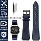Correa de reloj Retro de cuero genuino para Casio AE1200 AE1300 A158W/A168 W-216H, correa de reloj Vintage, pulsera de boca convexa para hombre de 18MM - Miniatura 9