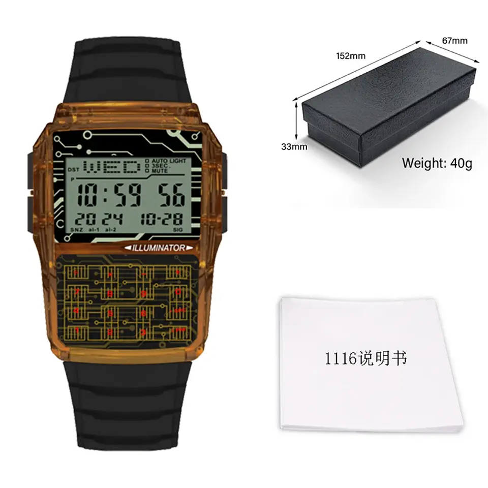 Reloj con calculadora multifunción deportiva digital. 9
