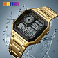 Reloj Digital SKMEI 1335 para Hombre, relojes de pulsera electrónicos cronógrafo impermeables deportivos Retro para Hombre, Reloj de acero inoxidable para Hombre - Miniatura 4
